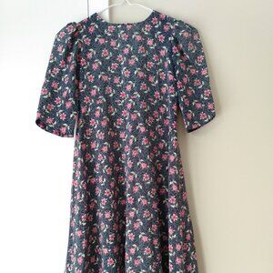 Vintage Girls Prairie Dress Amish Mennonite Handmade 27.25" Chest NEEDS REPAIRS